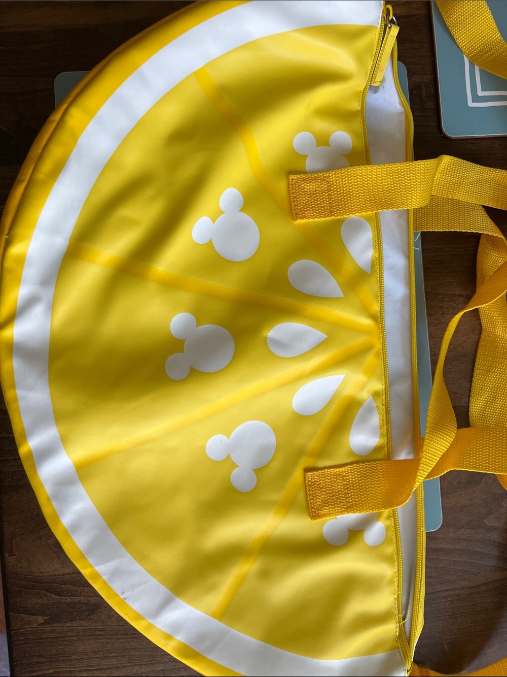 Mickey Mouse Yellow Lemon Slice Cooler Bag.
